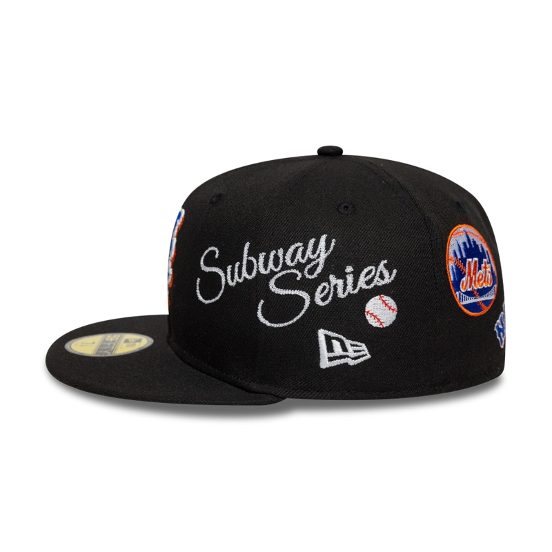 GORRA 59FIFTY MLB NEW YORK METS SUBWAY SERIES NEGRO - 4
