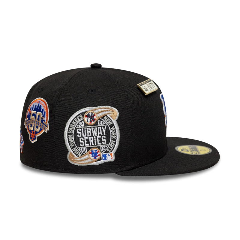 GORRA 59FIFTY MLB NEW YORK METS SUBWAY SERIES NEGRO - 5
