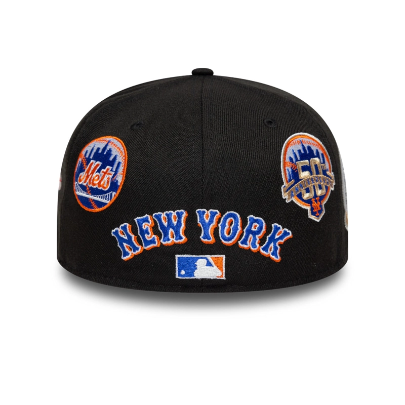 GORRA 59FIFTY MLB NEW YORK METS SUBWAY SERIES NEGRO - 6