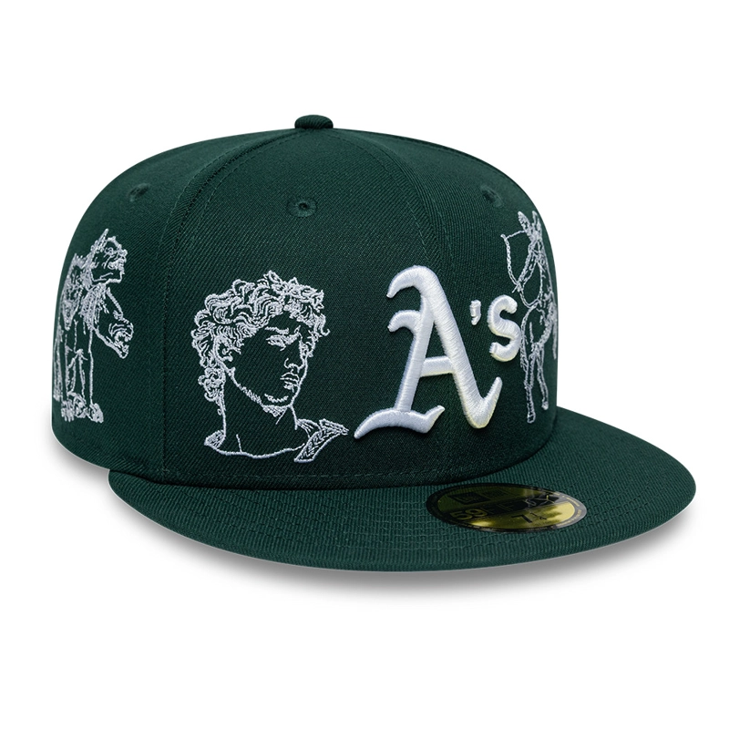 GORRA 59FIFTY MLB OAKLAND ATHLETICS MYTHICAL PACK VERDE - 3