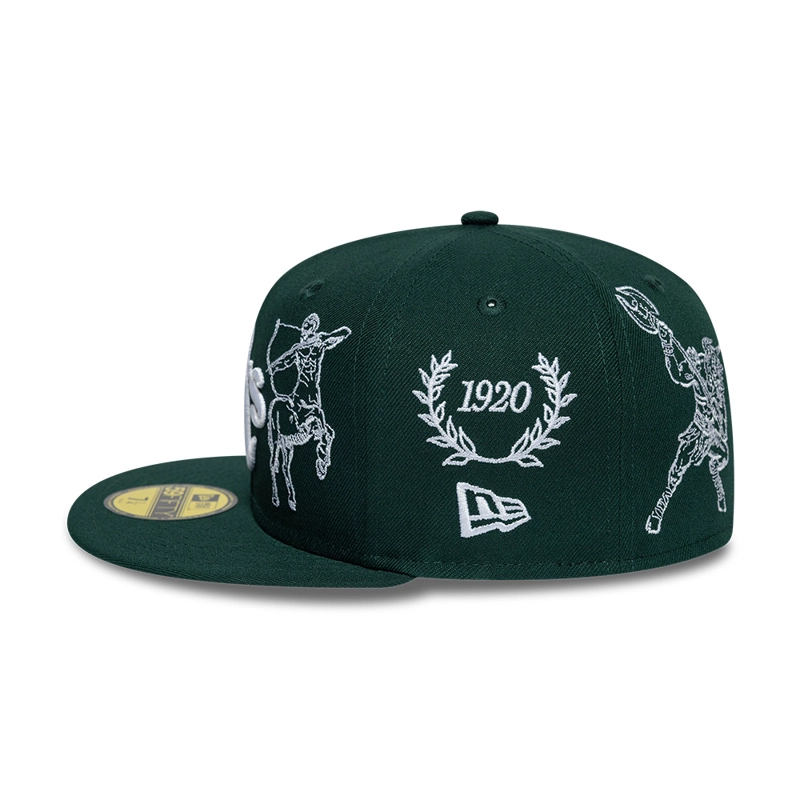 GORRA 59FIFTY MLB OAKLAND ATHLETICS MYTHICAL PACK VERDE - 4