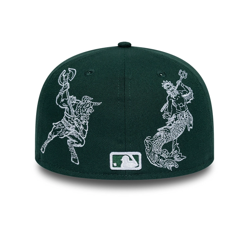 GORRA 59FIFTY MLB OAKLAND ATHLETICS MYTHICAL PACK VERDE - 6