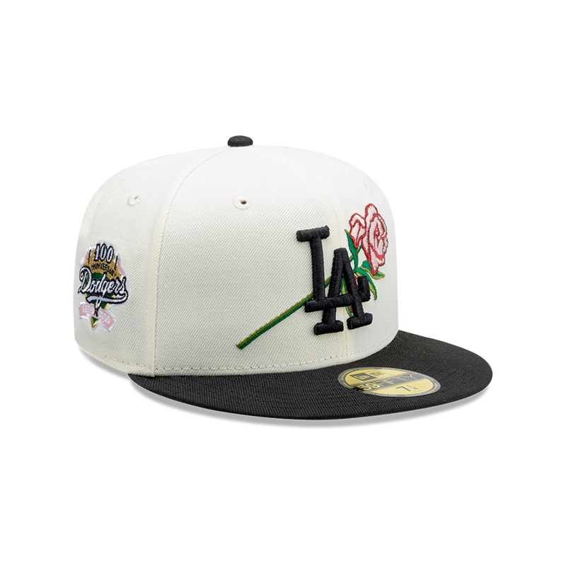 GORRA 59FIFTY MLB LOS ANGELES DODGERS MLB PINK ROSE BLANCO - 1