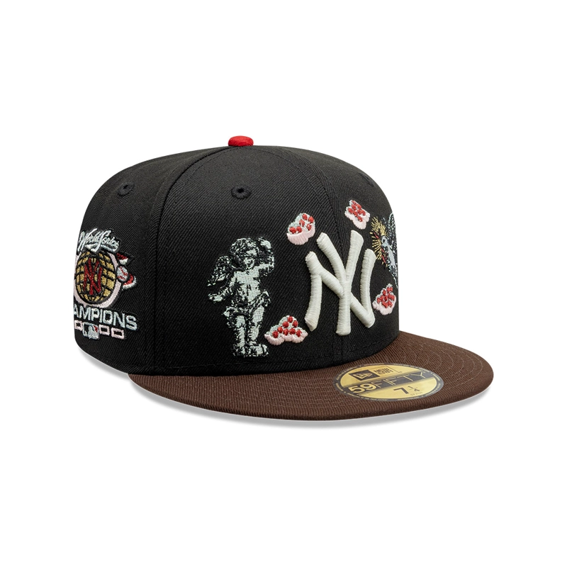 GORRA 59FIFTY MLB NEW YORK YANKEES DIVINE SYMBOLS NEGRO - 1