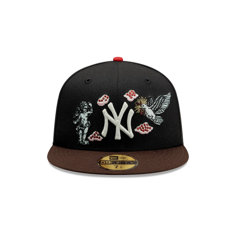 GORRA 59FIFTY MLB NEW YORK YANKEES DIVINE SYMBOLS NEGRO - 2