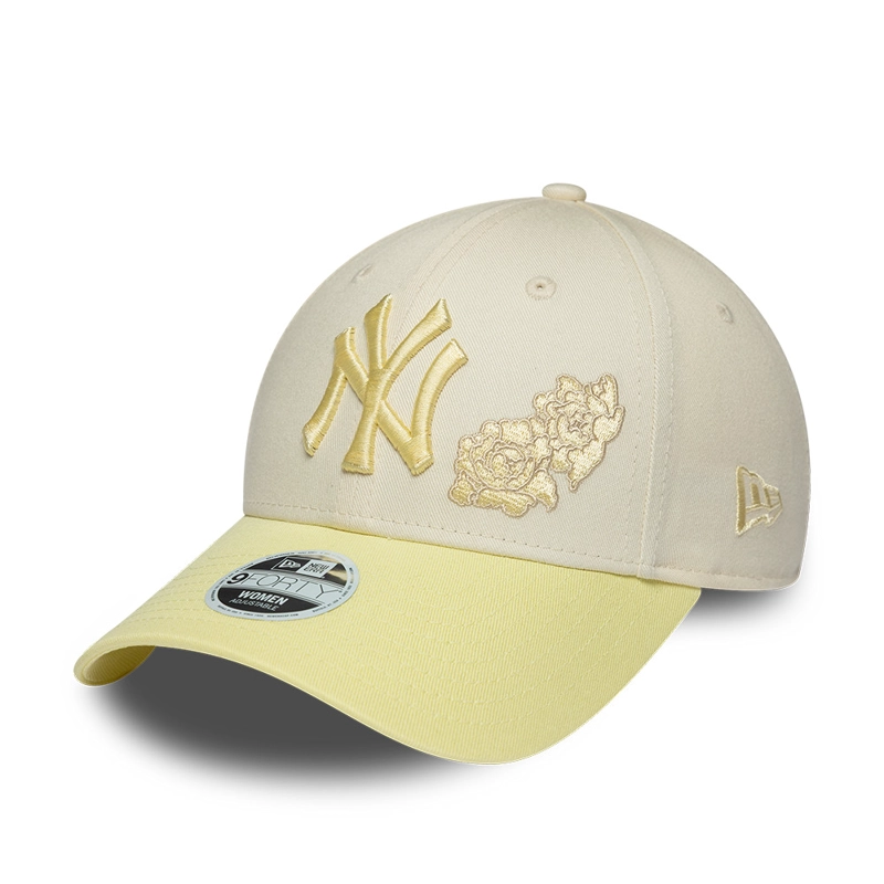 GORRA 9FORTY MLB NEW YORK YANKEES FLORAL PACK BEIGE - 1