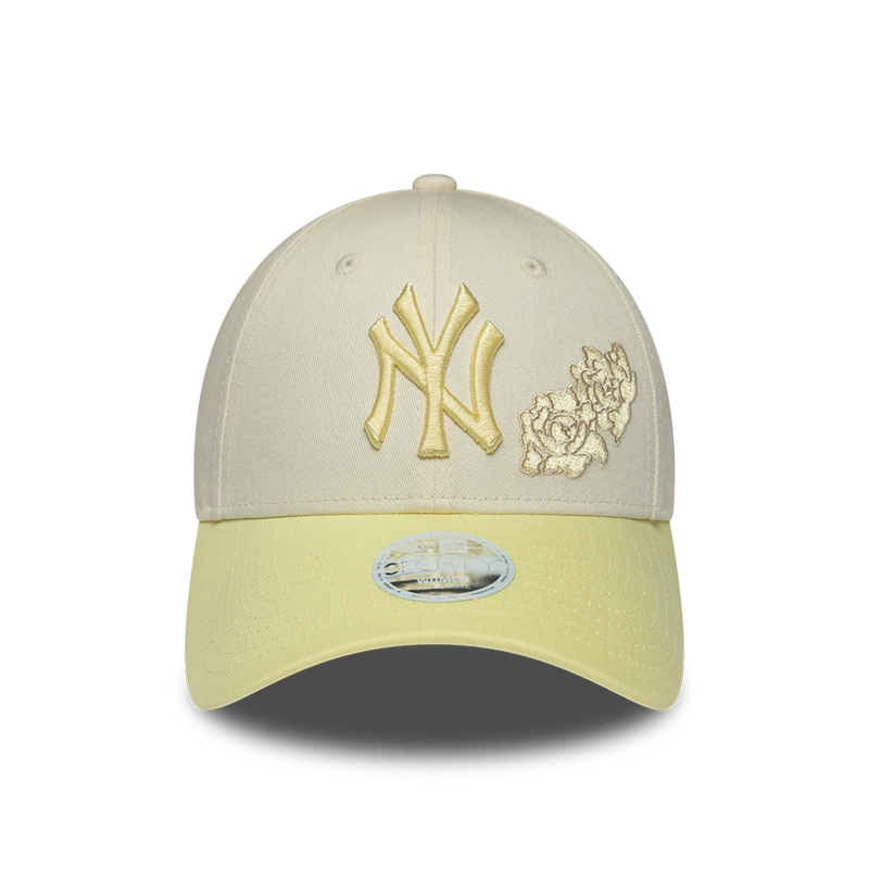GORRA 9FORTY MLB NEW YORK YANKEES FLORAL PACK BEIGE - 2