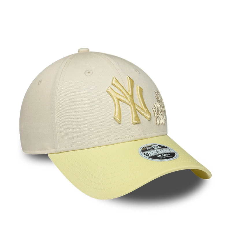 GORRA 9FORTY MLB NEW YORK YANKEES FLORAL PACK BEIGE - 3