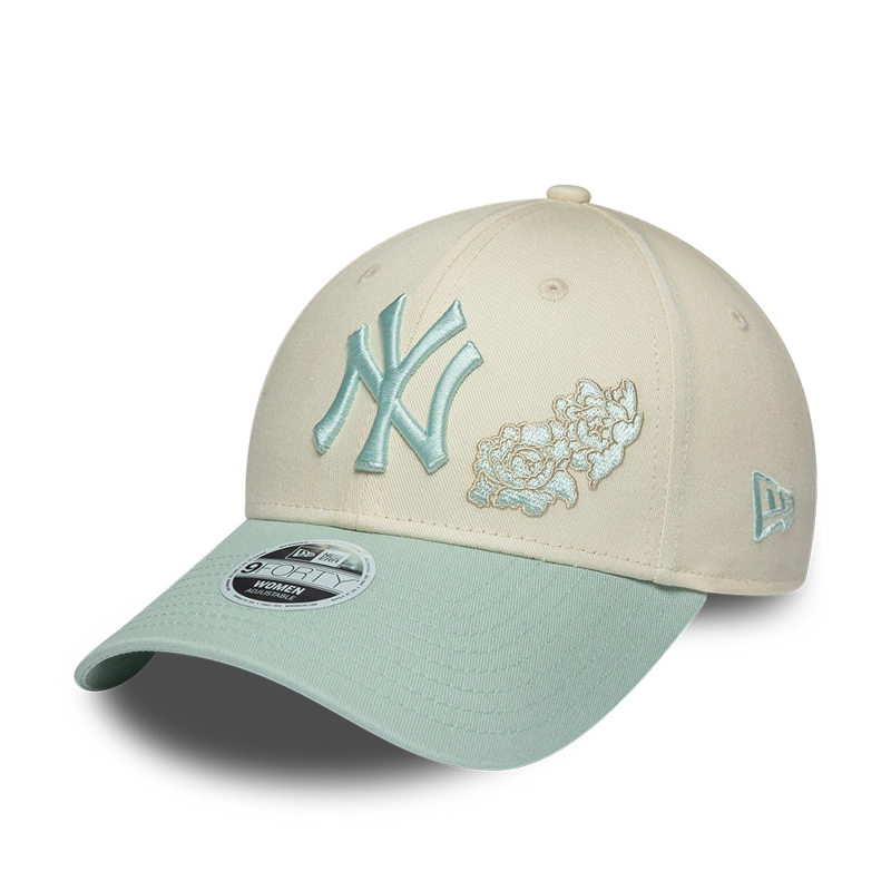 GORRA 9FORTY MLB NEW YORK YANKEES FLORAL PACK BEIGE - 1
