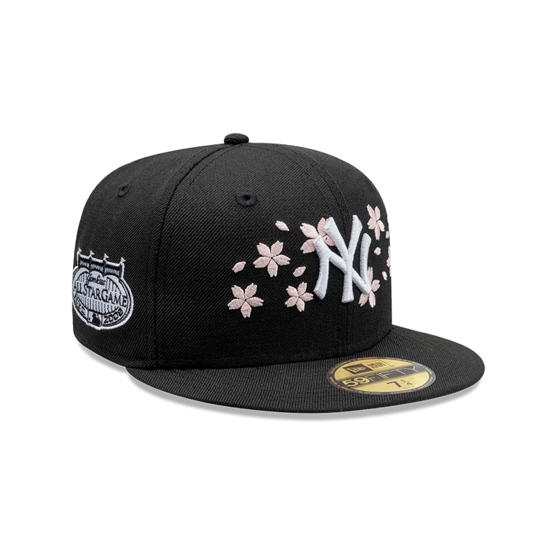 GORRA 59FIFTY MLB NEW YORK YANKEES CHERRY BLOSSOM NEGRO - 1