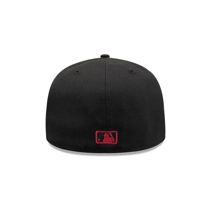 GORRA 59FIFTY MLB NEW YORK YANKEES GOTHIC FLOWERS NEGRO - 5