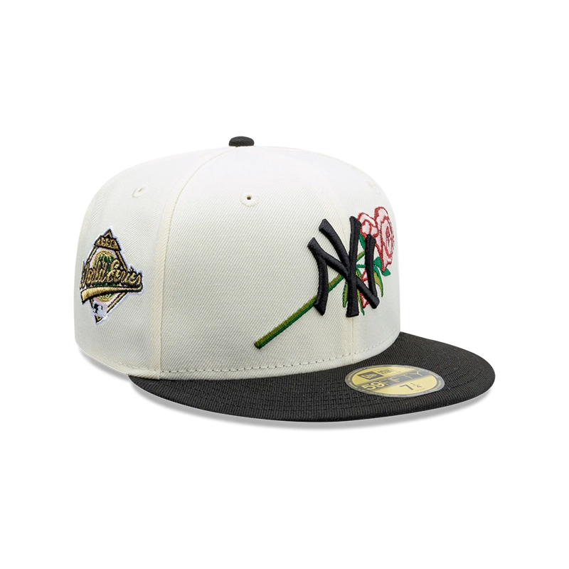 GORRA 59FIFTY MLB NEW YORK YANKEES MLB PINK ROSE BLANCO - 1