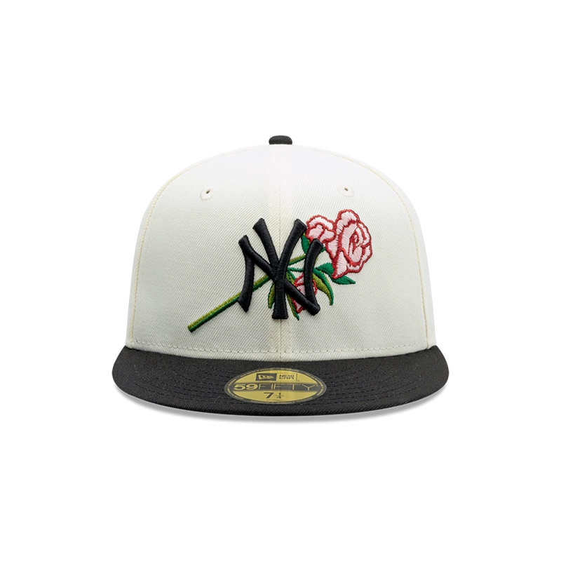 GORRA 59FIFTY MLB NEW YORK YANKEES MLB PINK ROSE BLANCO - 2