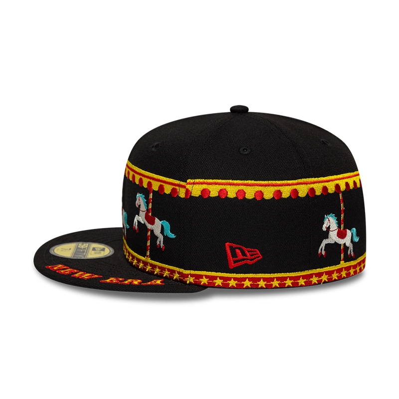 GORRA 59FIFTY CARRUSEL ENTRETENIMIENTO NEGRO - 4