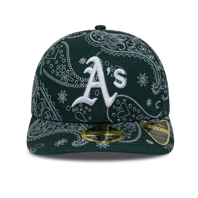 GORRA 59FIFTY MLB OAKLAND ATHLETICS PAISLEY PACK VERDE - 2