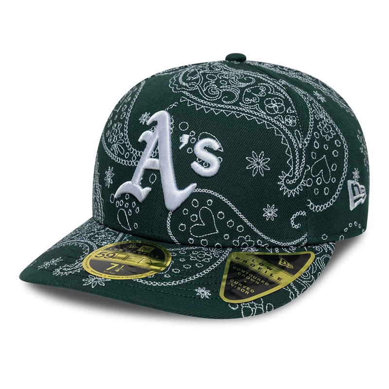 GORRA 59FIFTY MLB OAKLAND ATHLETICS PAISLEY PACK VERDE - 3