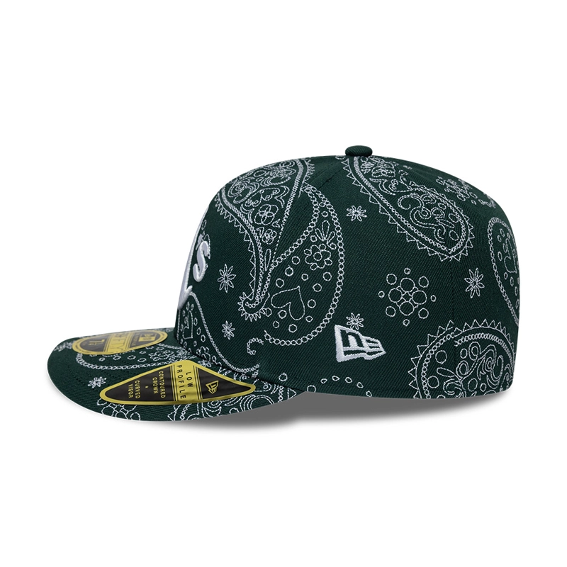 GORRA 59FIFTY MLB OAKLAND ATHLETICS PAISLEY PACK VERDE - 4