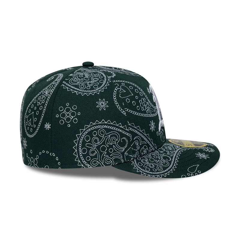 GORRA 59FIFTY MLB OAKLAND ATHLETICS PAISLEY PACK VERDE - 5