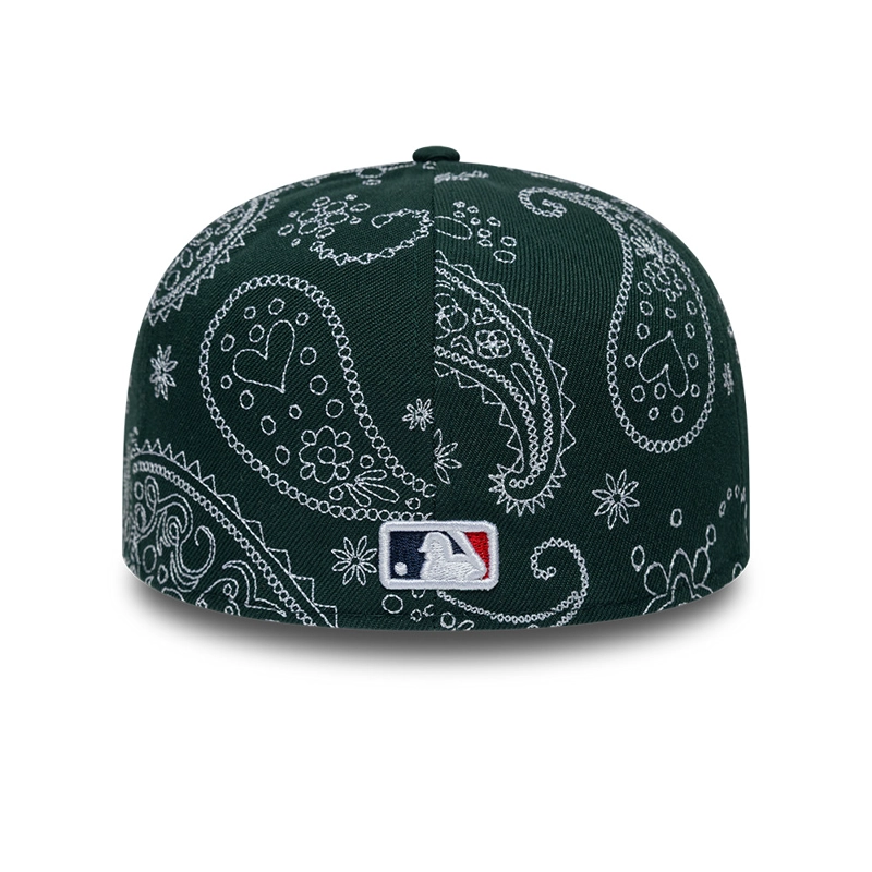 GORRA 59FIFTY MLB OAKLAND ATHLETICS PAISLEY PACK VERDE - 6