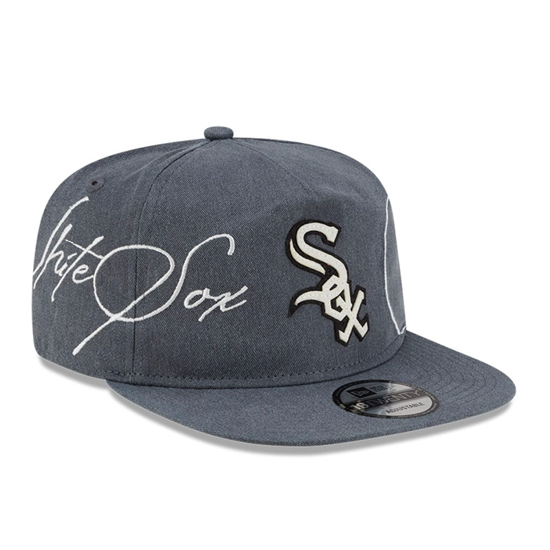 GORRA 19TWENTY MLB CHI WHITE SOX SCRIPT WASH GRIS OSCURO - 1