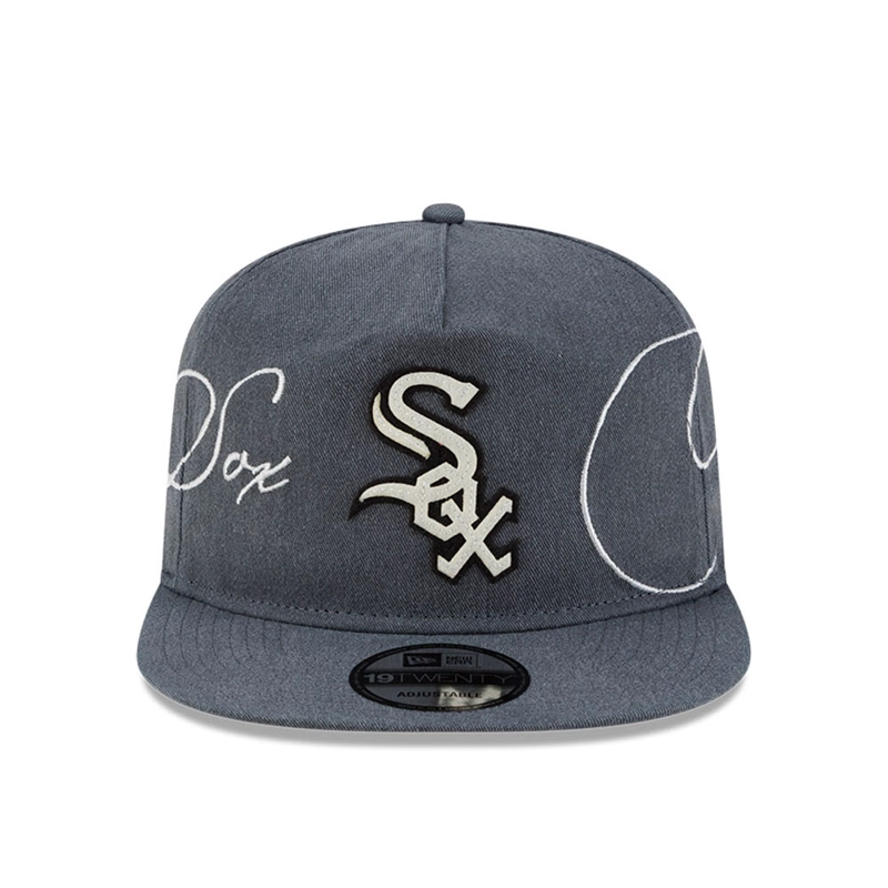 GORRA 19TWENTY MLB CHI WHITE SOX SCRIPT WASH GRIS OSCURO - 2