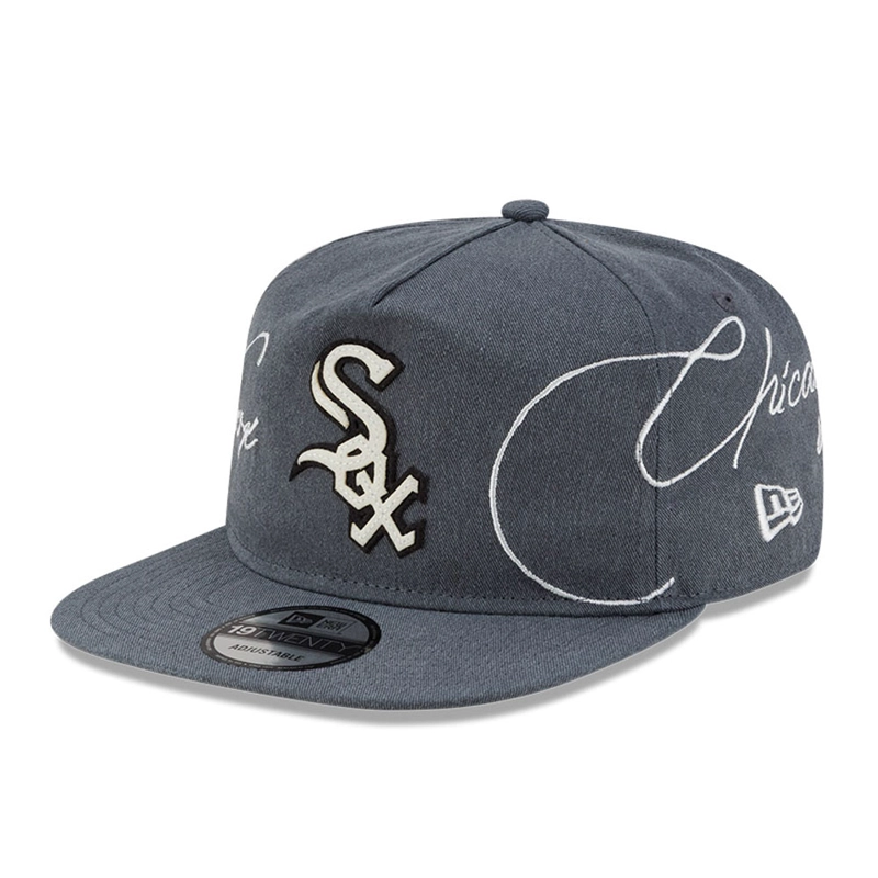 GORRA 19TWENTY MLB CHI WHITE SOX SCRIPT WASH GRIS OSCURO - 3