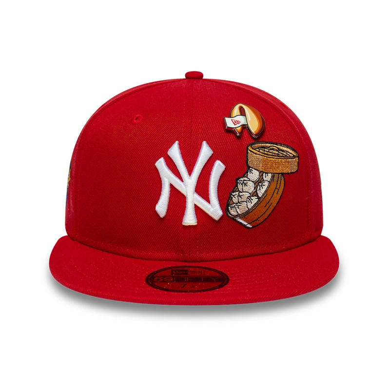 GORRA 59FIFTY MLB NEW YORK YANKEES FOOD GRAPHIC ROJO - 2