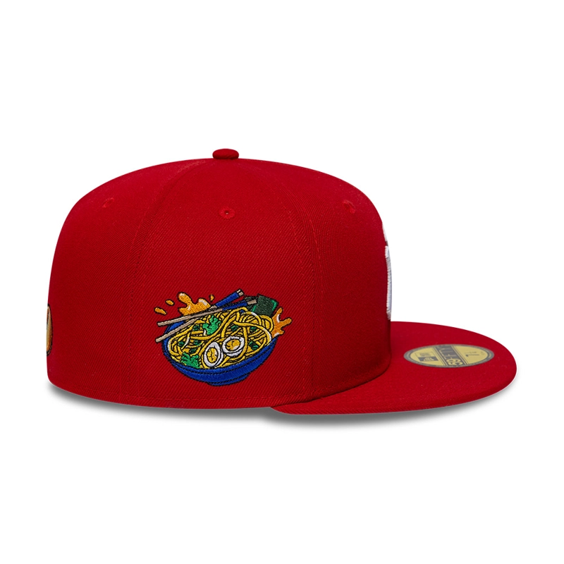 GORRA 59FIFTY MLB NEW YORK YANKEES FOOD GRAPHIC ROJO - 5