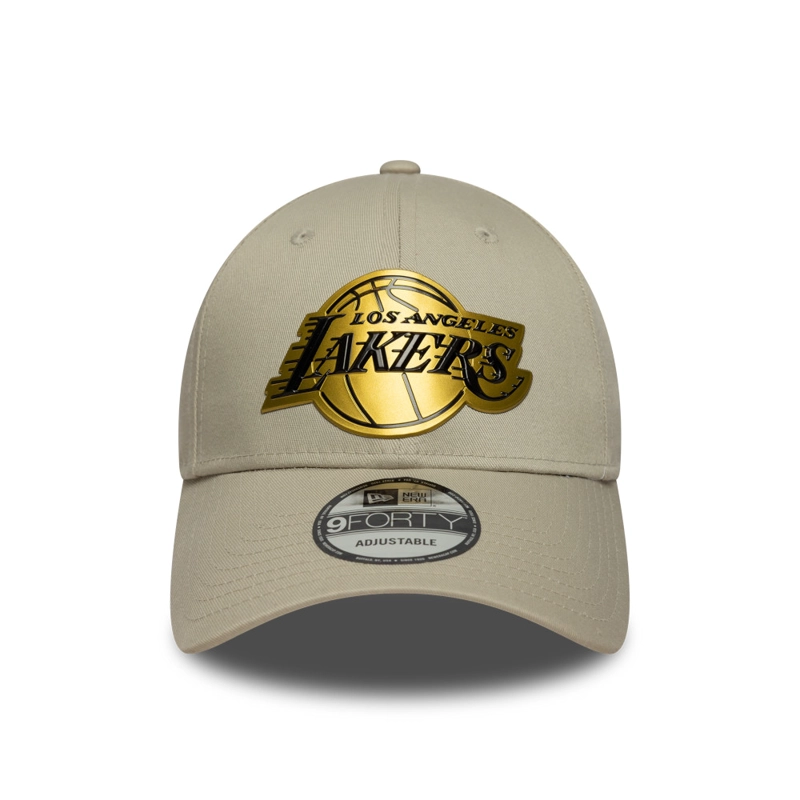 GORRA 9FORTY NBA LOS ANGELES LAKERS METALLIC BEIGE - 2