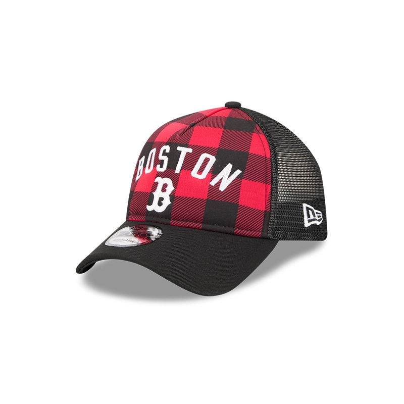 GORRA NEW ERA 9FORTY BOSTON RED SOX NOVELTY CHECK NEGRO - 1