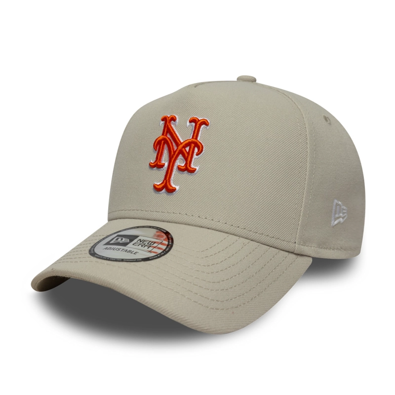 GORRA 9FORTY MLB NEW YORK METS OUTLINE SCRIPT BEIGE - 1