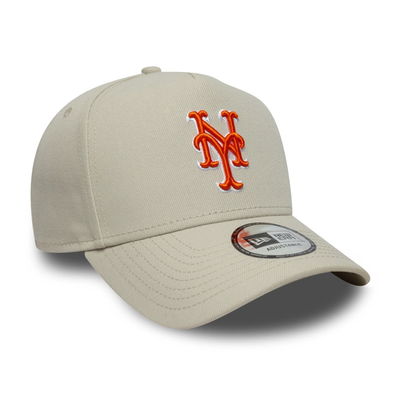 GORRA 9FORTY MLB NEW YORK METS OUTLINE SCRIPT BEIGE - 3