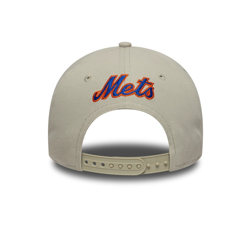 GORRA 9FORTY MLB NEW YORK METS OUTLINE SCRIPT BEIGE - 4