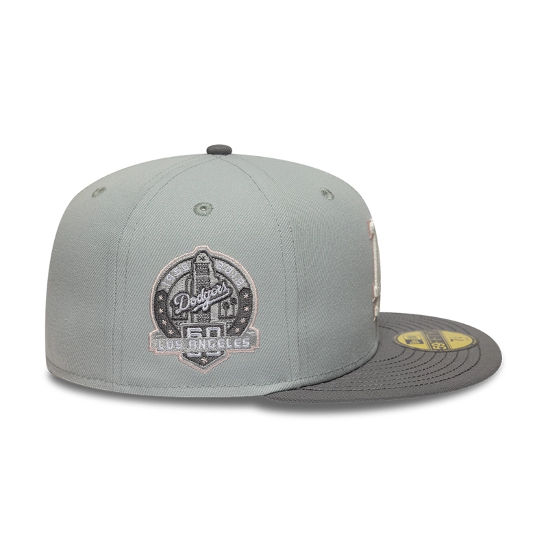 GORRA 59FIFTY MLB LOS ANGELES DODGERS SAKURANAGASHI GRIS - 4