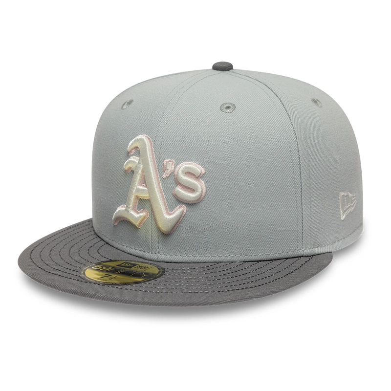 GORRA 59FIFTY MLB OAKLAND ATHLETICS SAKURANAGASHI GRIS - 2