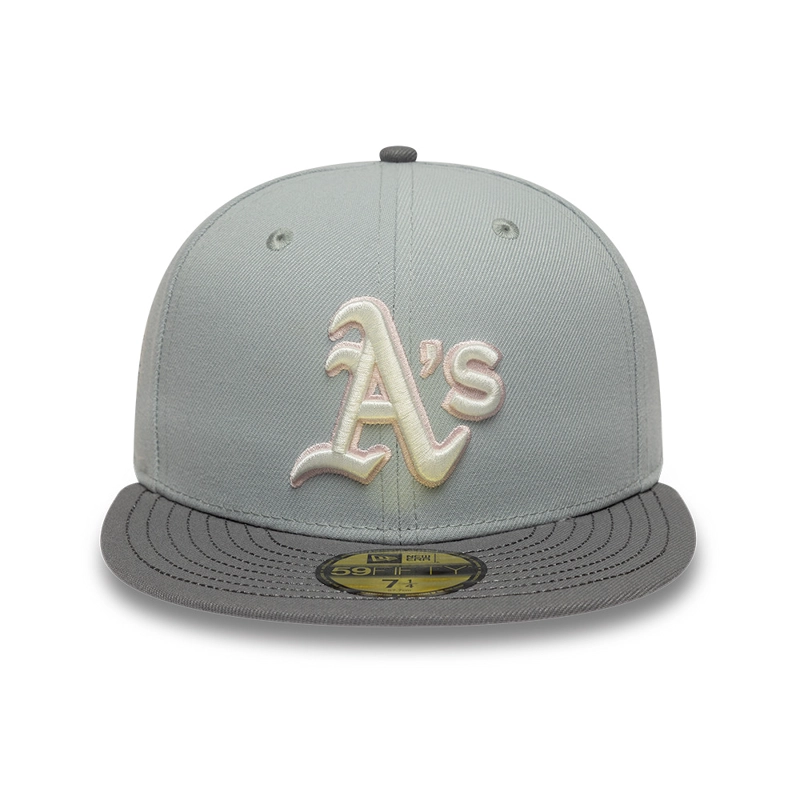 GORRA 59FIFTY MLB OAKLAND ATHLETICS SAKURANAGASHI GRIS - 3