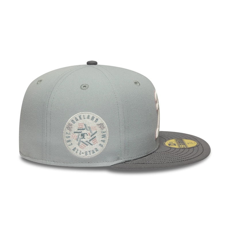 GORRA 59FIFTY MLB OAKLAND ATHLETICS SAKURANAGASHI GRIS - 4