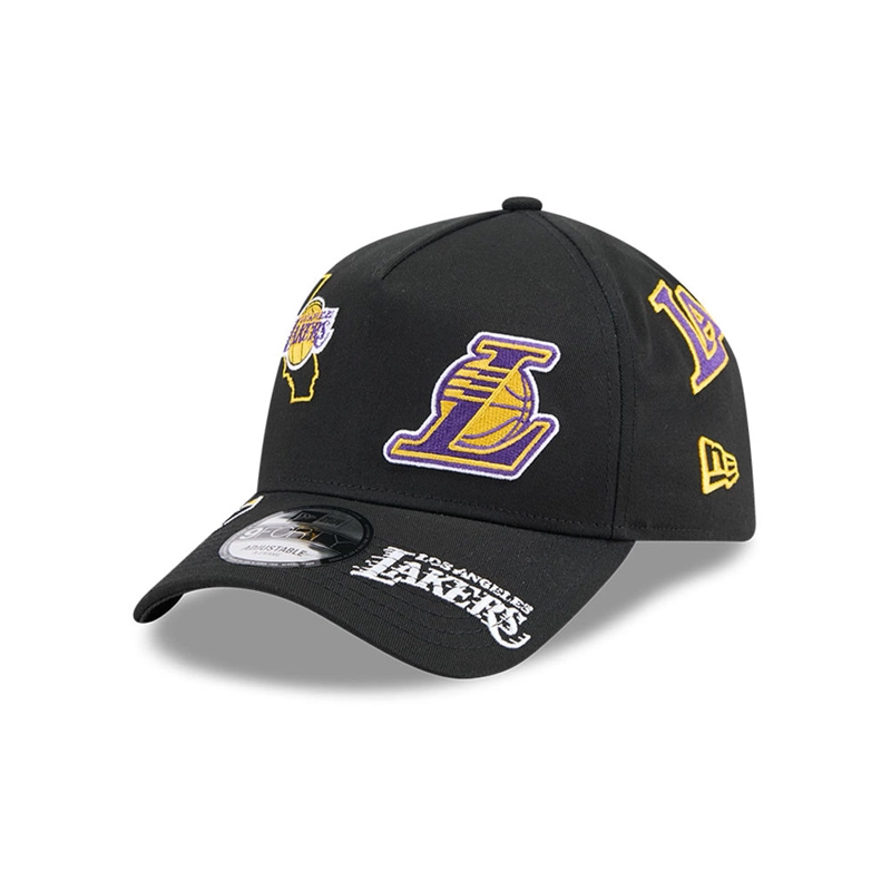 GORRA 9FORTY NBA LOS ANGELES LAKERS NBA REPEAT NEGRO - 1