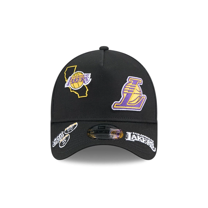 GORRA 9FORTY NBA LOS ANGELES LAKERS NBA REPEAT NEGRO - 2