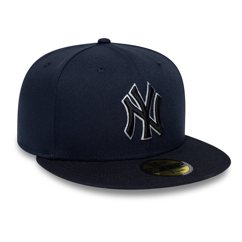 GORRA 59FIFTY MLB NEW YORK YANKEES GLOW IN THE DARK AZUL - 2