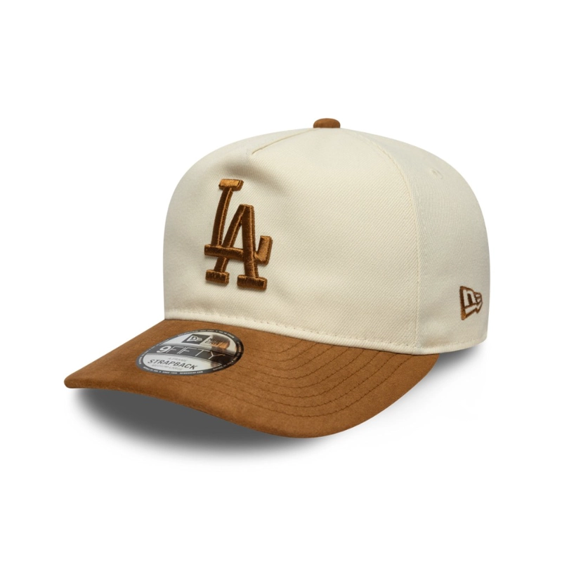 GORRA 9FIFTY AF MLB LOS ANGELES DODGERS SUEDE VISOR BEIGE - 1