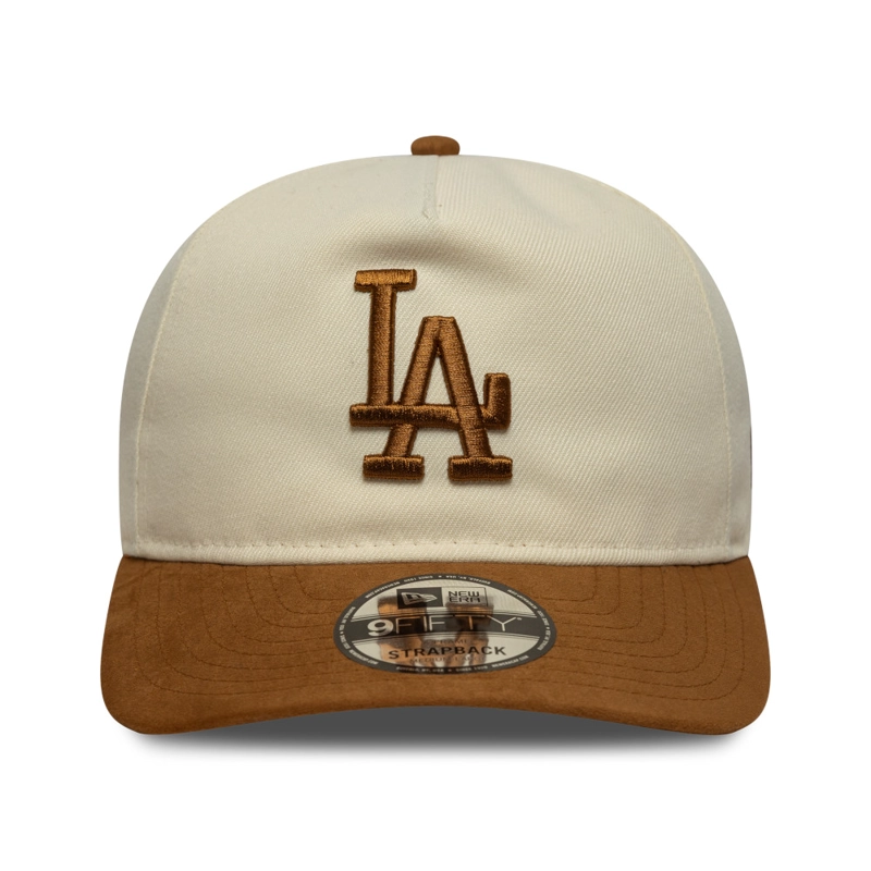 GORRA 9FIFTY AF MLB LOS ANGELES DODGERS SUEDE VISOR BEIGE - 2