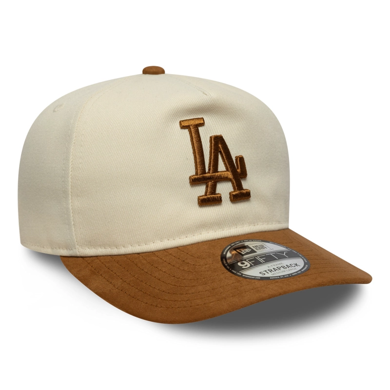 GORRA 9FIFTY AF MLB LOS ANGELES DODGERS SUEDE VISOR BEIGE - 3