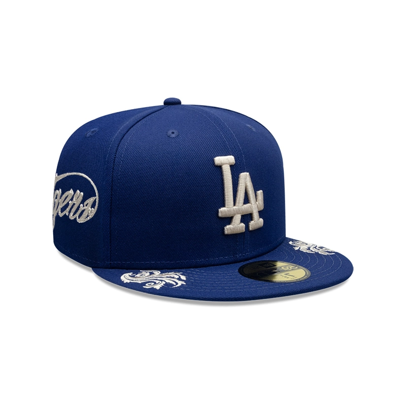 GORRA 59FIFTY MLB LOS ANGELES DODGERS WORDMARK AZUL MA. - 1