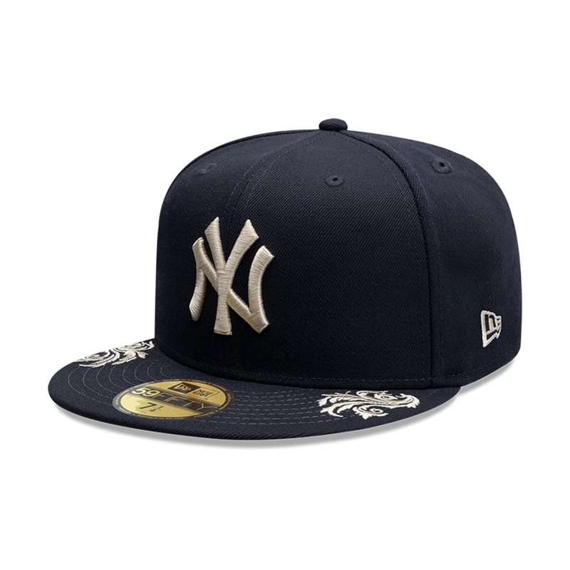 GORRA 59FIFTY MLB NEW YORK YANKEES WORDMARK AZUL M. - 2