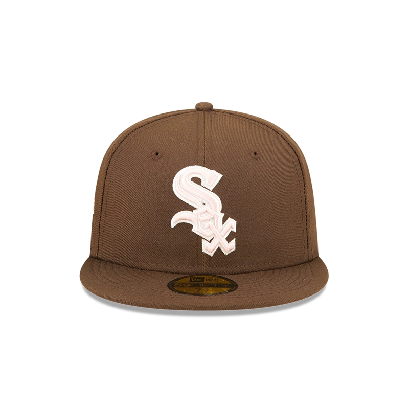 GORRA 59FIFTY MLB CHICAGO WHITE SOX WALNUT PINK MARRON - 2