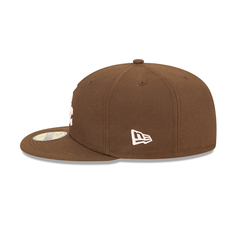 GORRA 59FIFTY MLB CHICAGO WHITE SOX WALNUT PINK MARRON - 4
