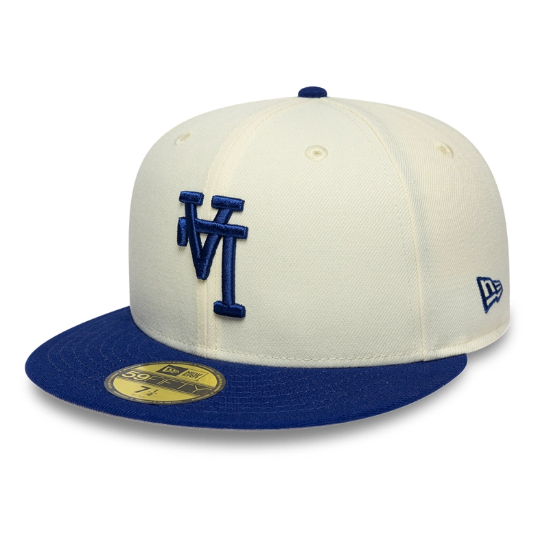 GORRA 59FIFTY MLB LOS ANGELES DODGERS UPSIDE DOWN BEIGE - 1