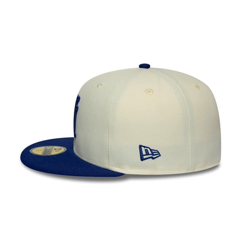 GORRA 59FIFTY MLB LOS ANGELES DODGERS UPSIDE DOWN BEIGE - 4
