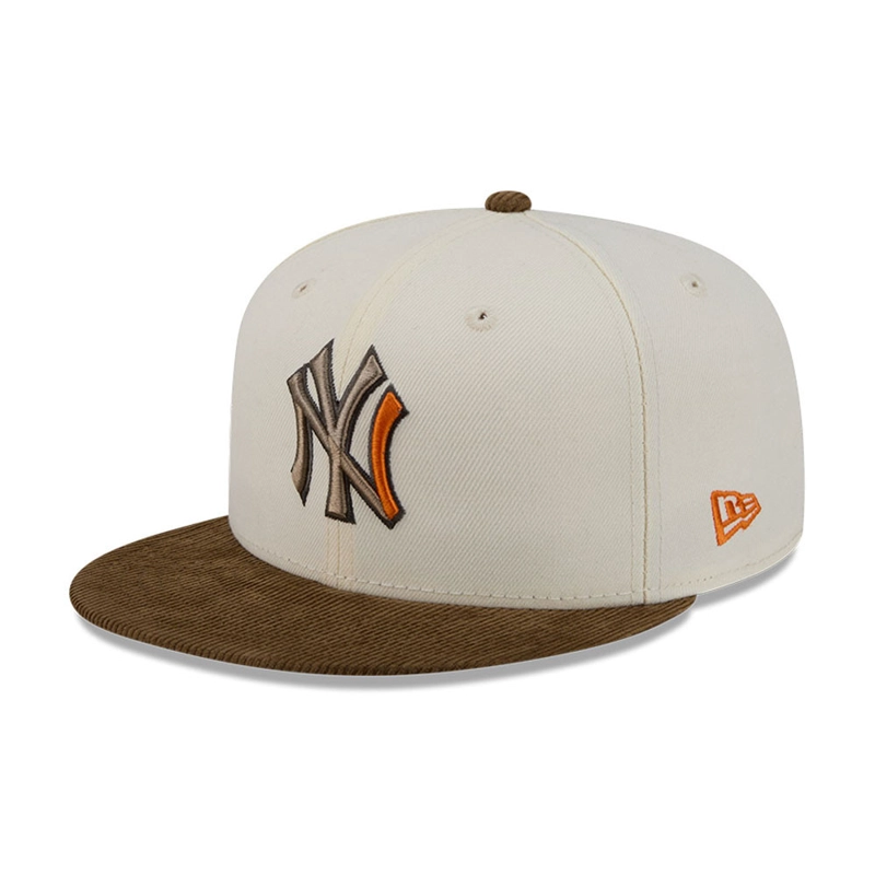 GORRA 59FIFTY MLB NEW YORK YANKEES CORDUROY BLANCO - 1